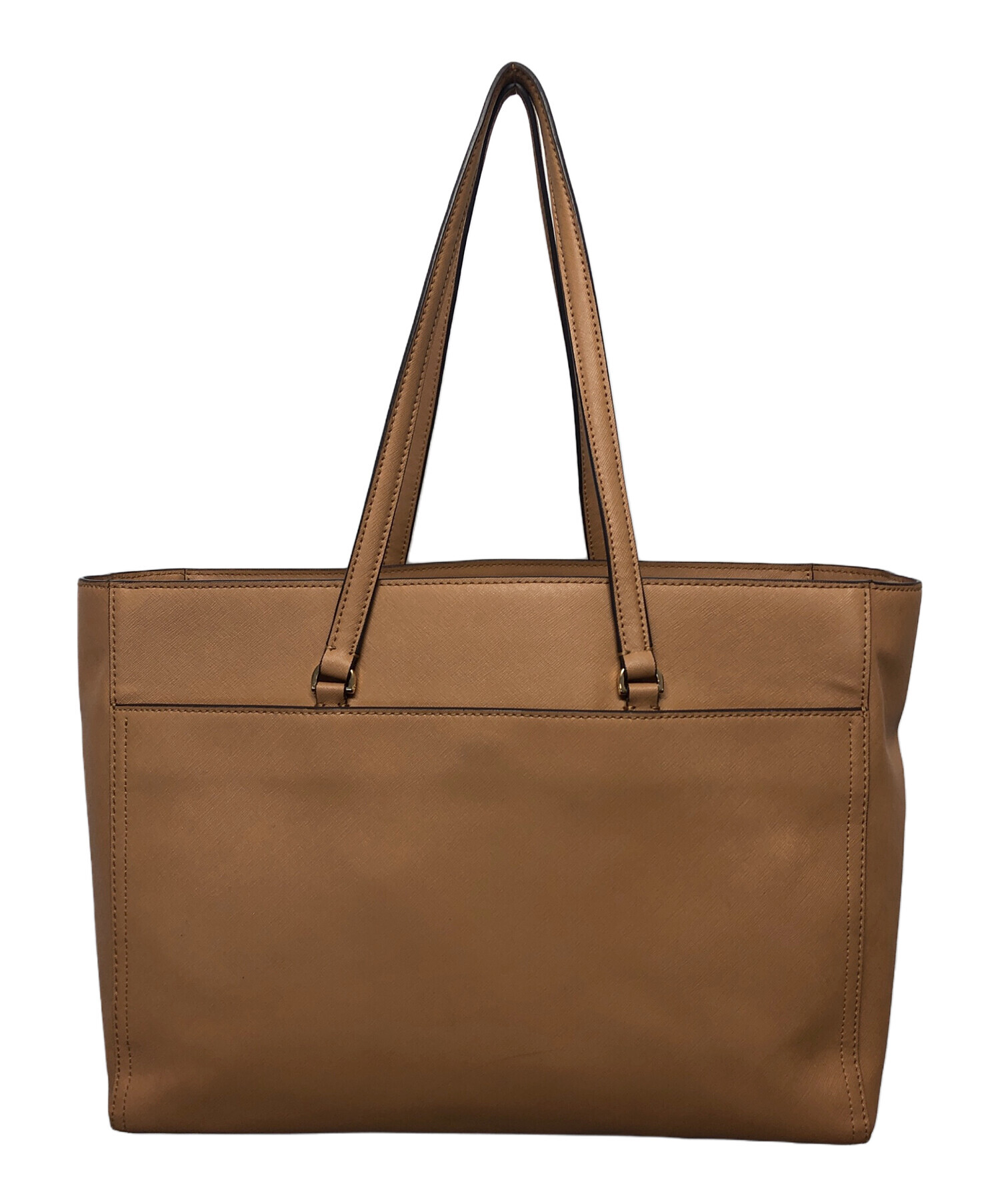 Tory Burch ブラウンレザートートバッグ 中古・古着通販】TORY BURCH (トリーバーチ) レザートートバッグ