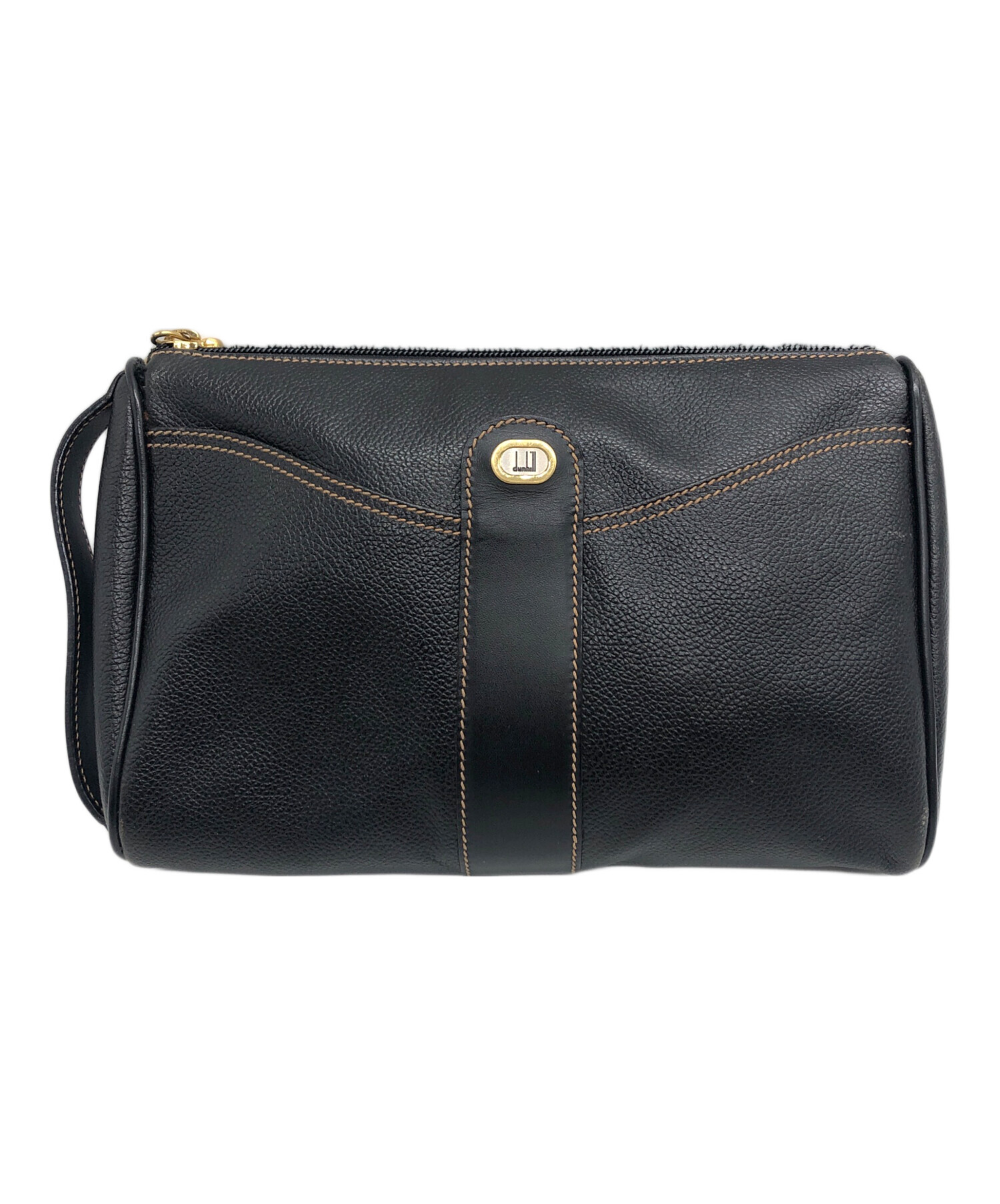 中古・古着通販】dunhill (ダンヒル) クラッチバッグ ブラック 