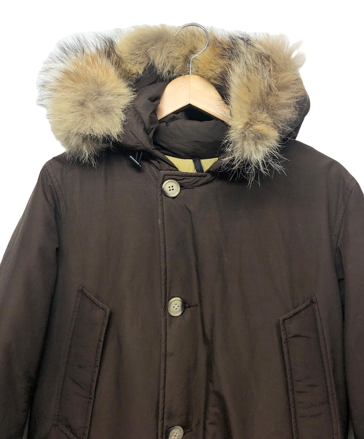 中古・古着通販】WOOLRICH (ウールリッチ) ダウンジャケット ブラウン 