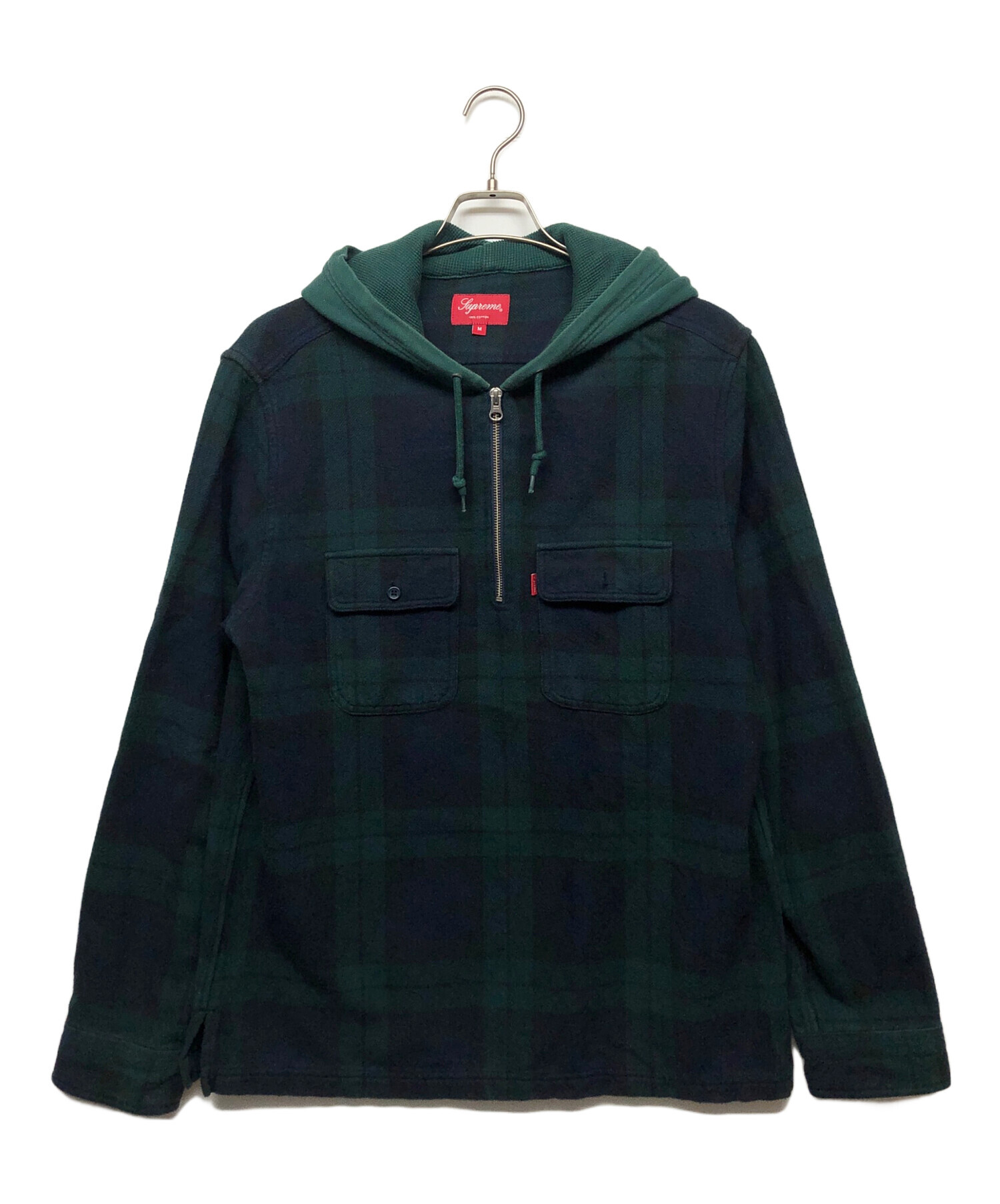 中古・古着通販】SUPREME (シュプリーム) シャツパーカー グリーン 