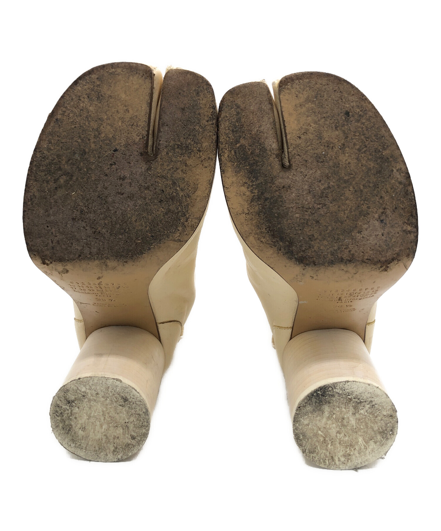 MaisonMargiela/足袋ブーツ/38/ベージュ 中古・古着通販】Maison Margiela (メゾンマルジェラ) 足袋ブーツ