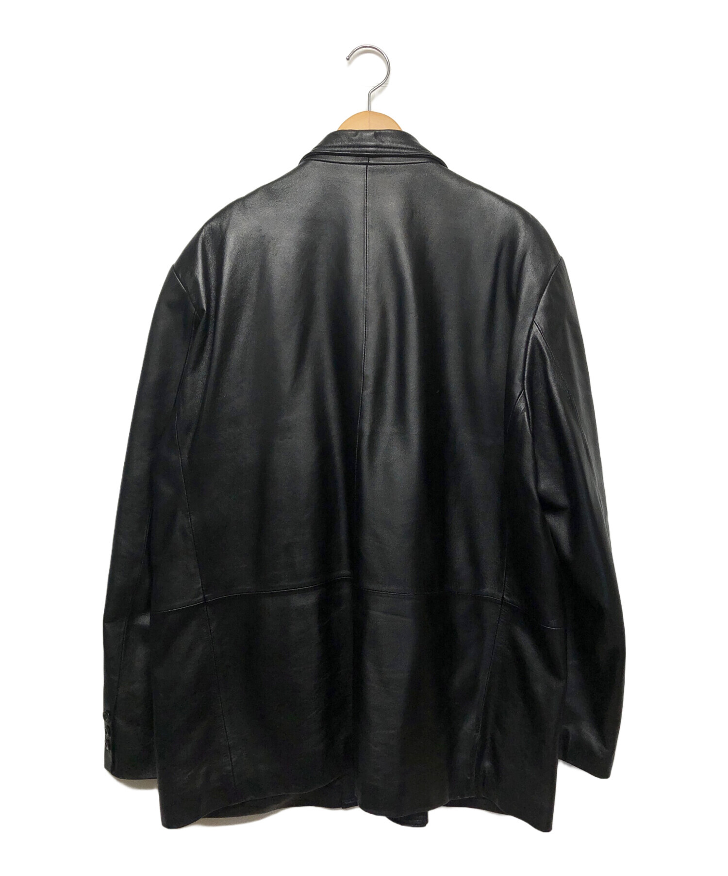 中古・古着通販】BALMAIN (バルマン) ラムレザージャケット ブラック