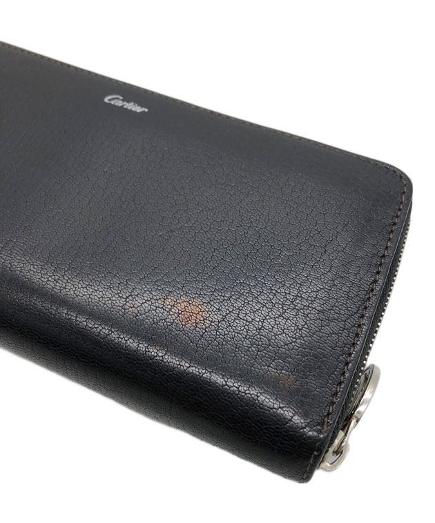 中古・古着通販】Cartier (カルティエ) 長財布 ブラック｜ブランド