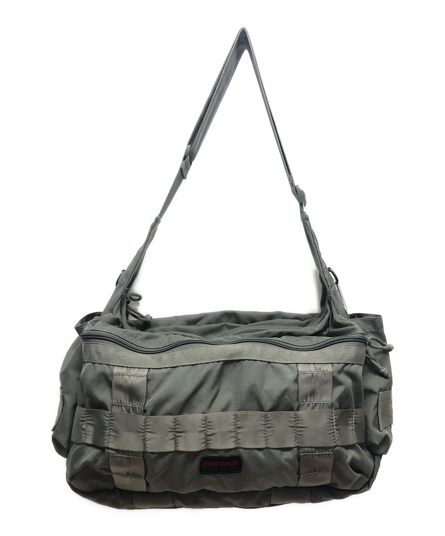 BRIEFING ショルダーバッグ オリーブ 中古・古着通販】BRIEFING (ブリーフィング) ショルダーバッグ