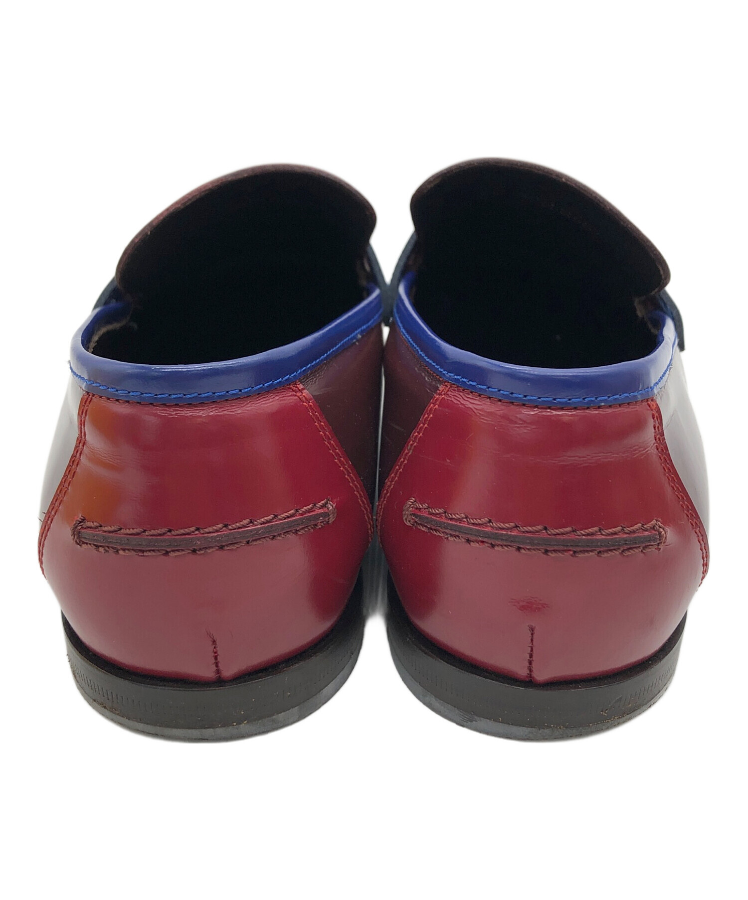 中古・古着通販】JIMMY CHOO (ジミーチュウ) ローファー レッド×ブルー