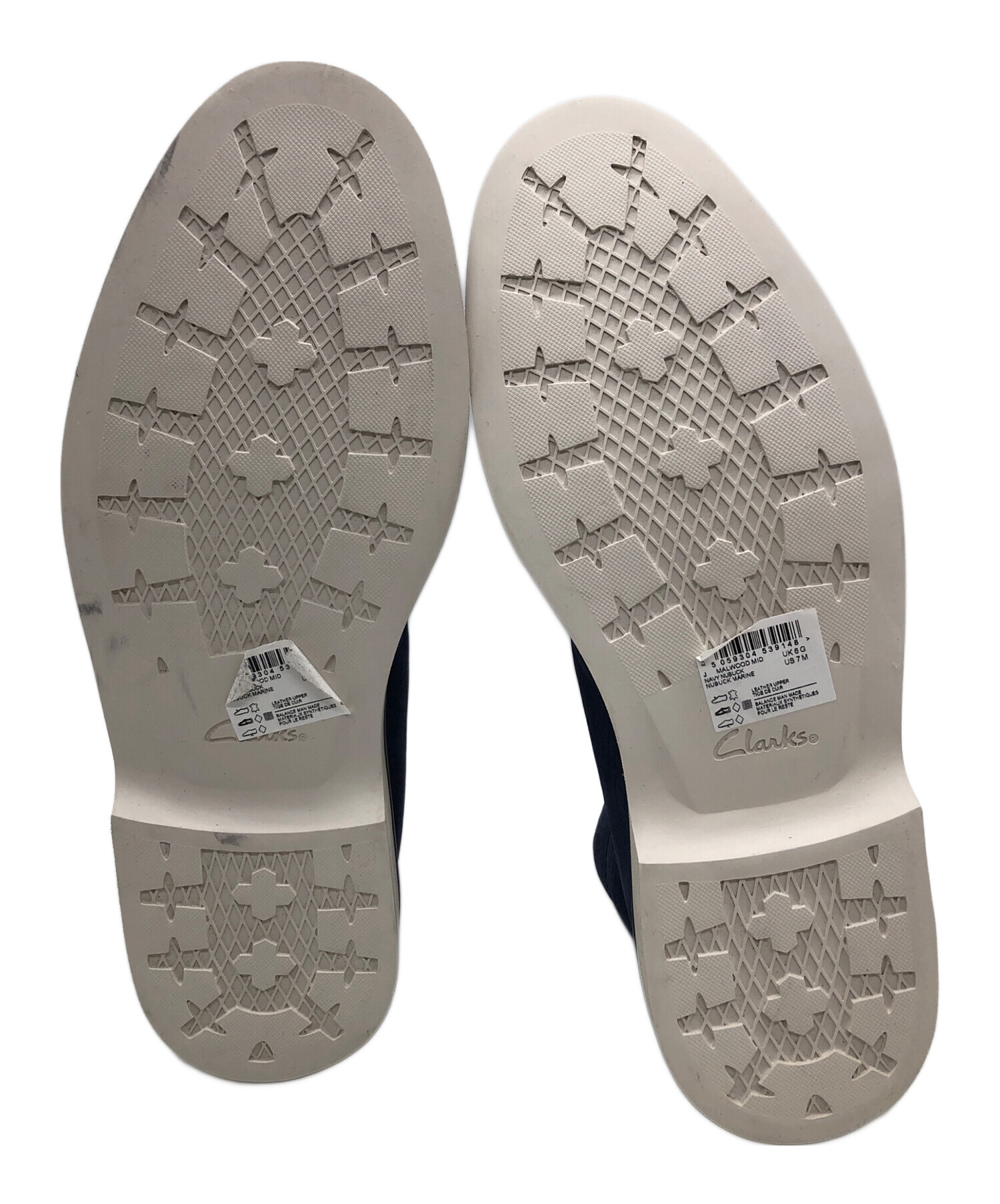 中古・古着通販】CLARKS (クラークス) シューズ ブラウン×ネイビー