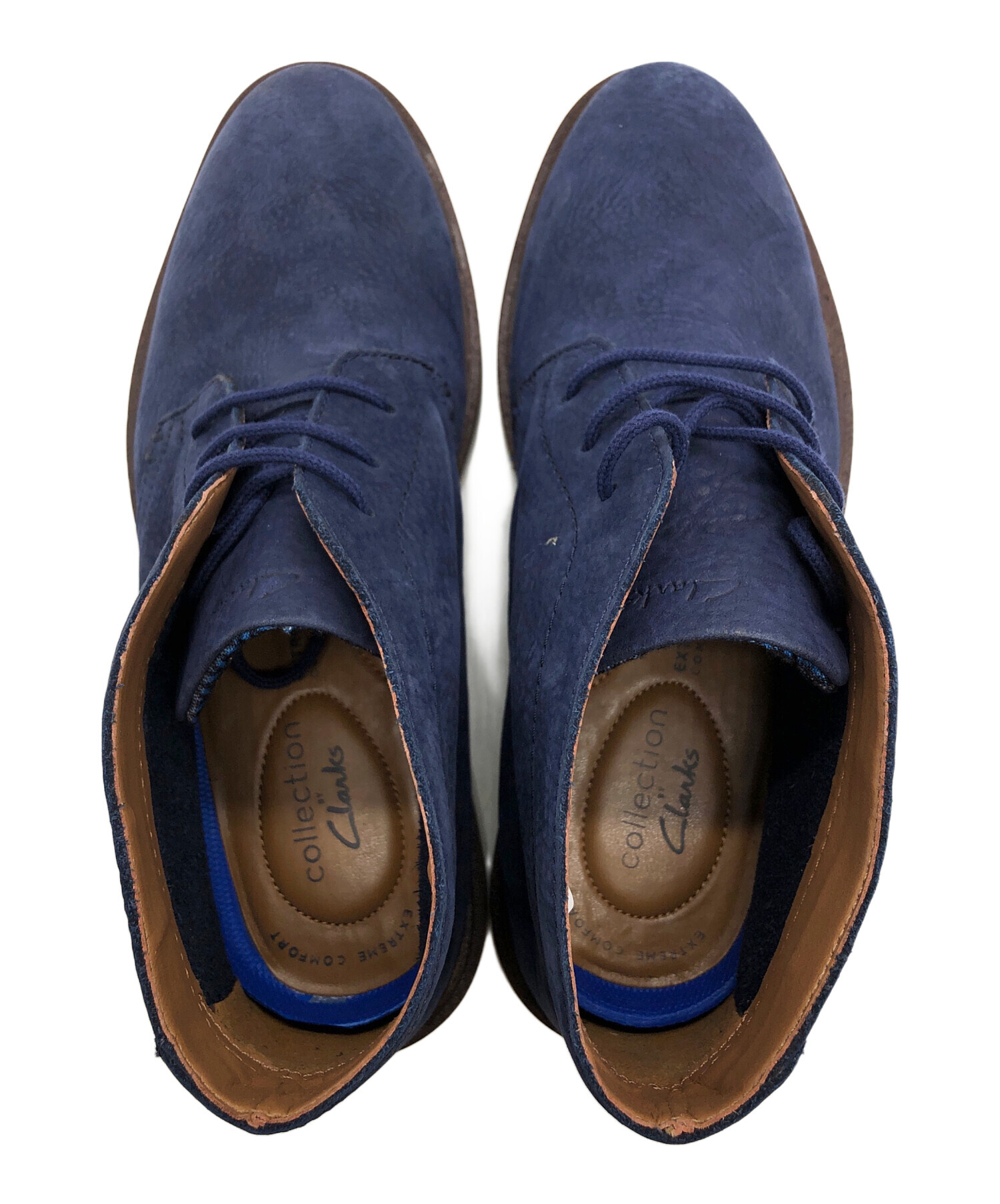 中古・古着通販】CLARKS (クラークス) シューズ ブラウン×ネイビー