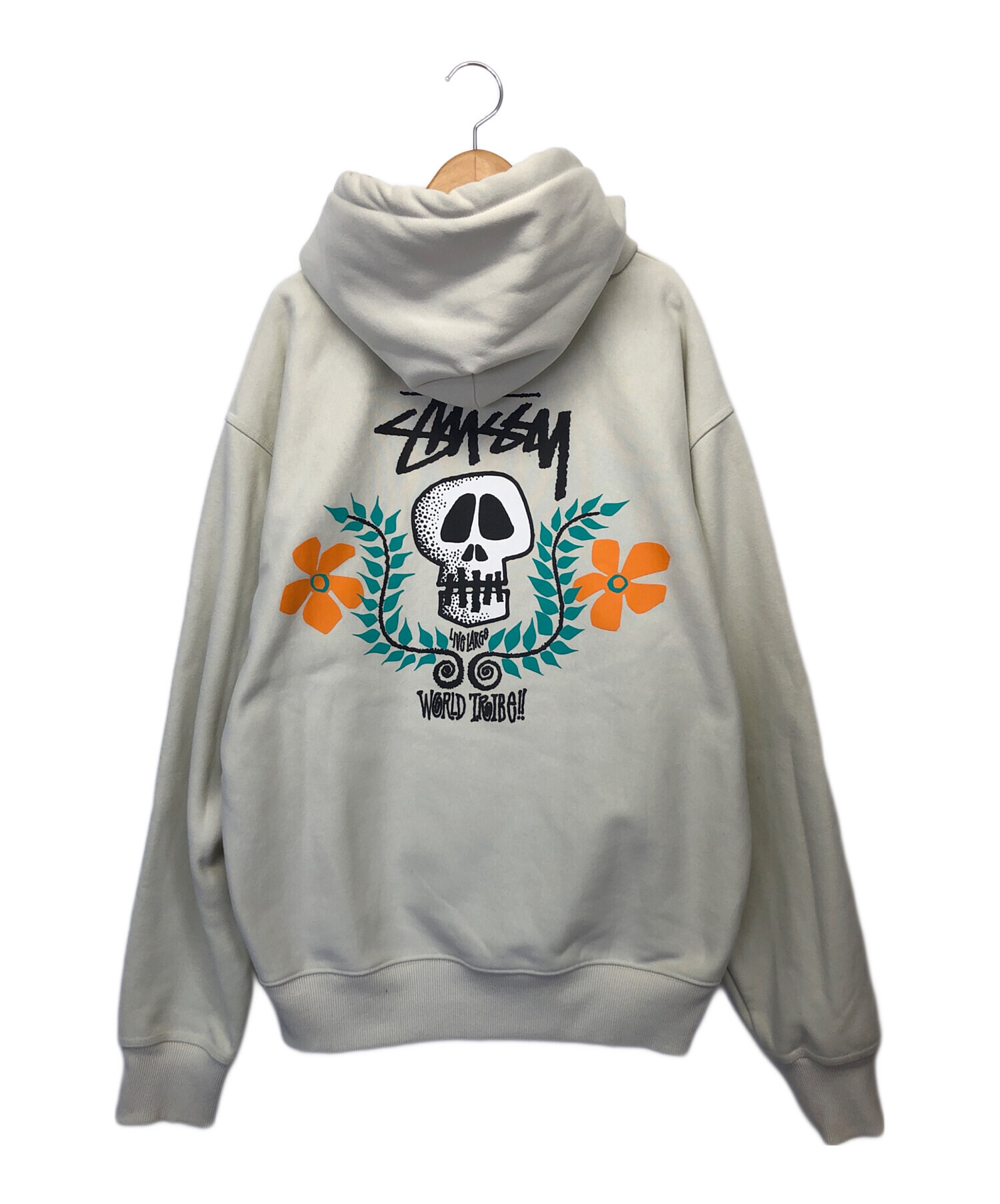 STUSSYパーカー グレー Lサイズ（STUSSY(ステューシー) パーカー 