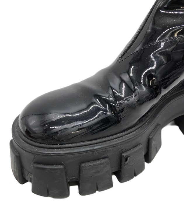 中古・古着通販】PRADA (プラダ) サイドゴアブーツ ブラック サイズ