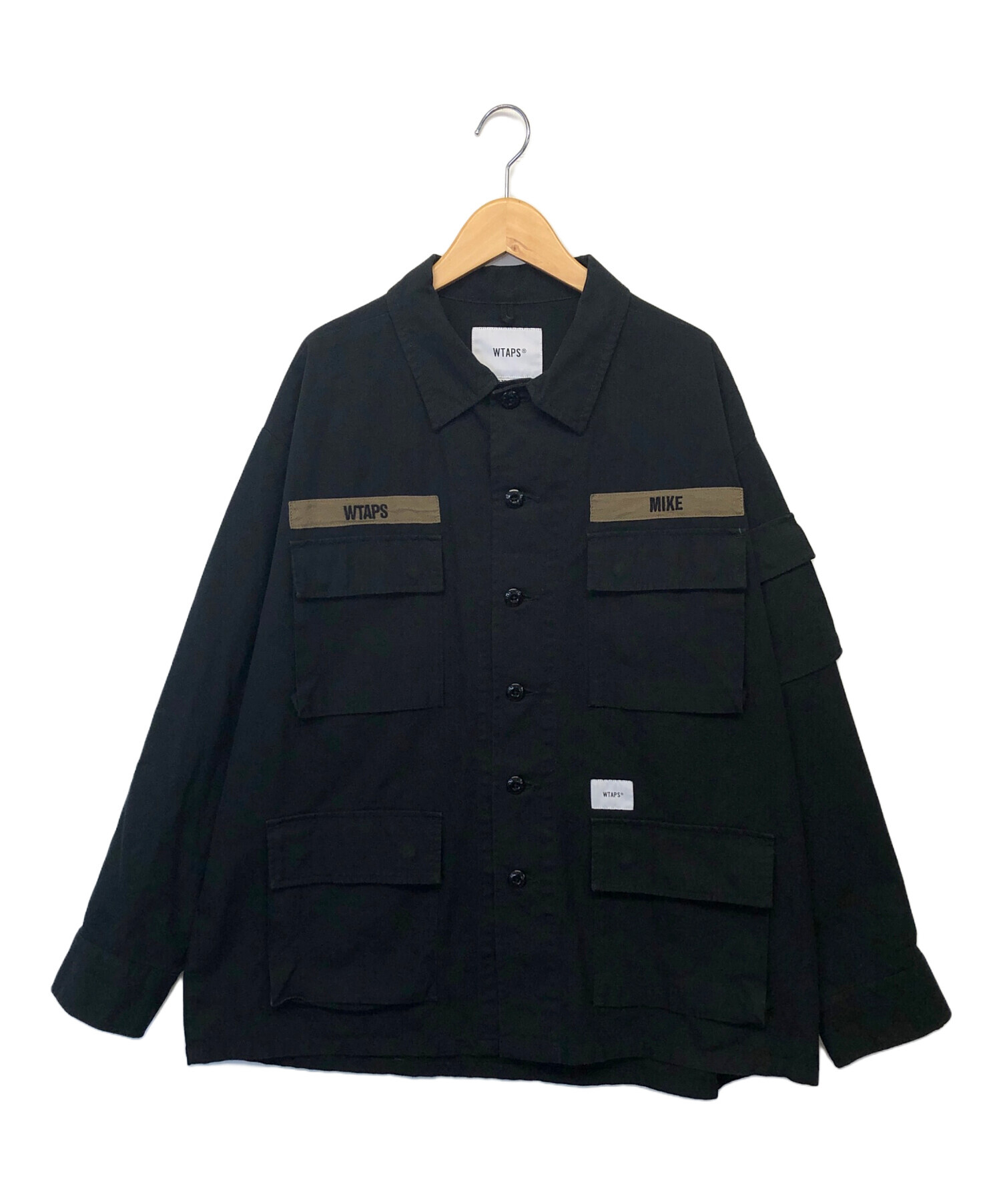 中古・古着通販】WTAPS (ダブルタップス) JUNGLE LS SHIRT ブラック