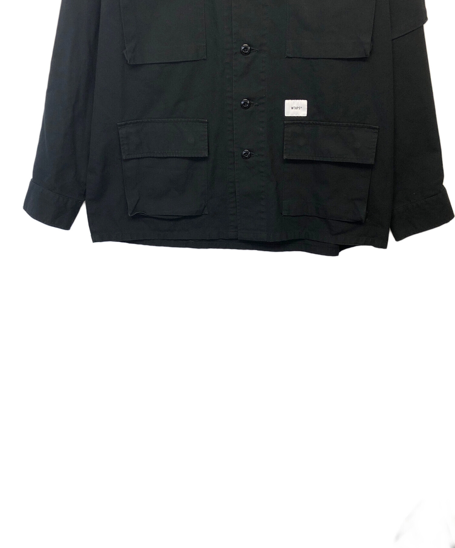 中古・古着通販】WTAPS (ダブルタップス) JUNGLE LS SHIRT ブラック