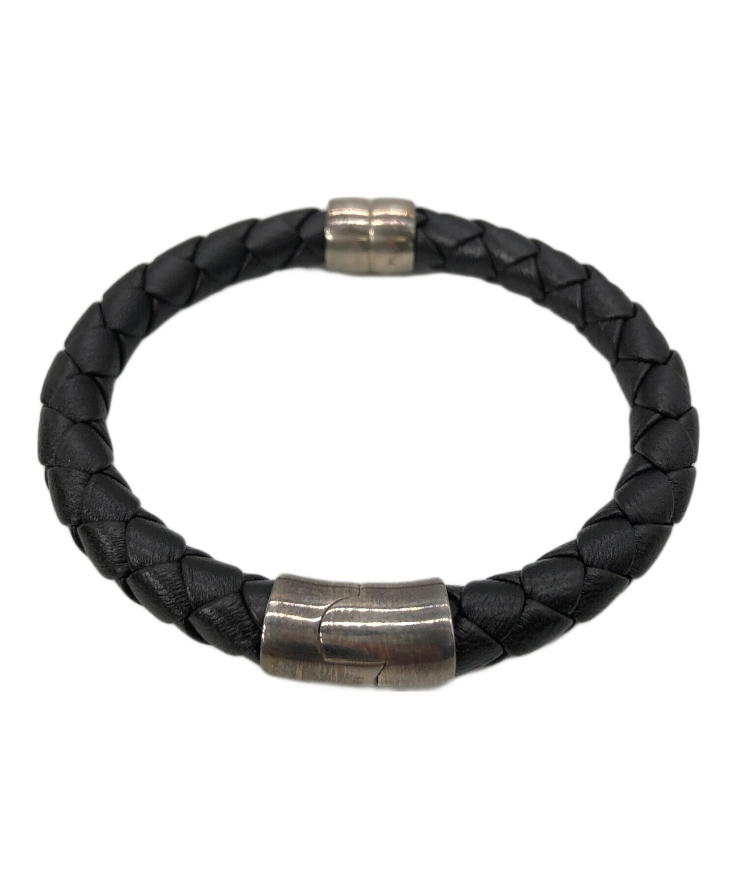中古・古着通販】BOTTEGA VENETA (ボッテガベネタ) レザーブレスレット 