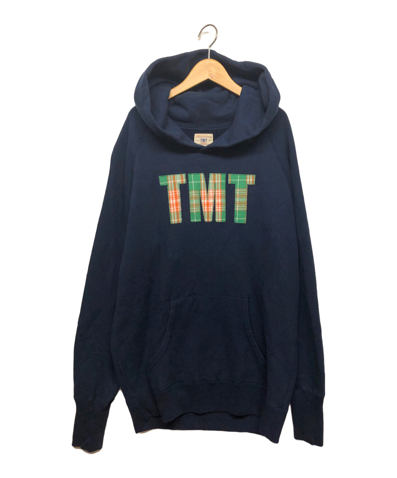24ss TMT ヴィンテージ 加工 スウェット パーカー XL ネイビー 紺 中古・古着通販】TMT (ティーエムティー) パーカー ネイビー サイズ:XL