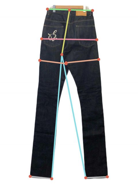 中古・古着通販】sulvam (サルバム) デニムパンツ インディゴ サイズ:S