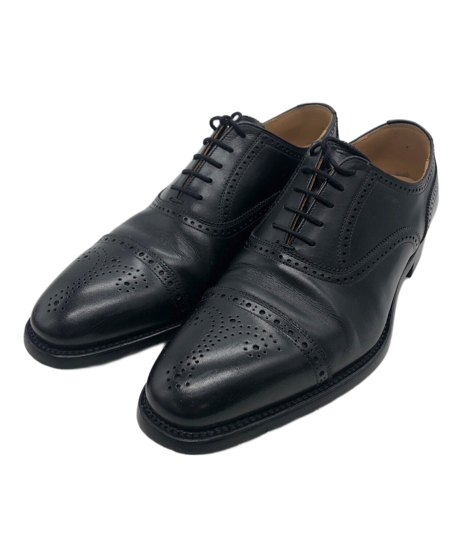 SCOTCH GRAIN ブラック ドレスシューズ SCOTCH GRAIN 黒 レザー ドレスシューズ 24cm