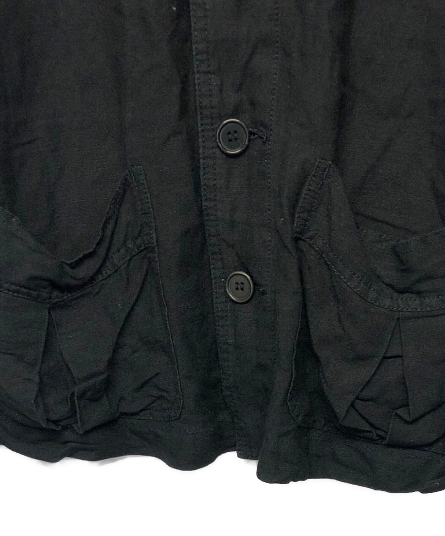 トリコ　コムデギャルソン 90s　製品染め ジャケット 黒　コットン 中古・古着通販】tricot COMME des GARCONS (トリココムデギャルソン