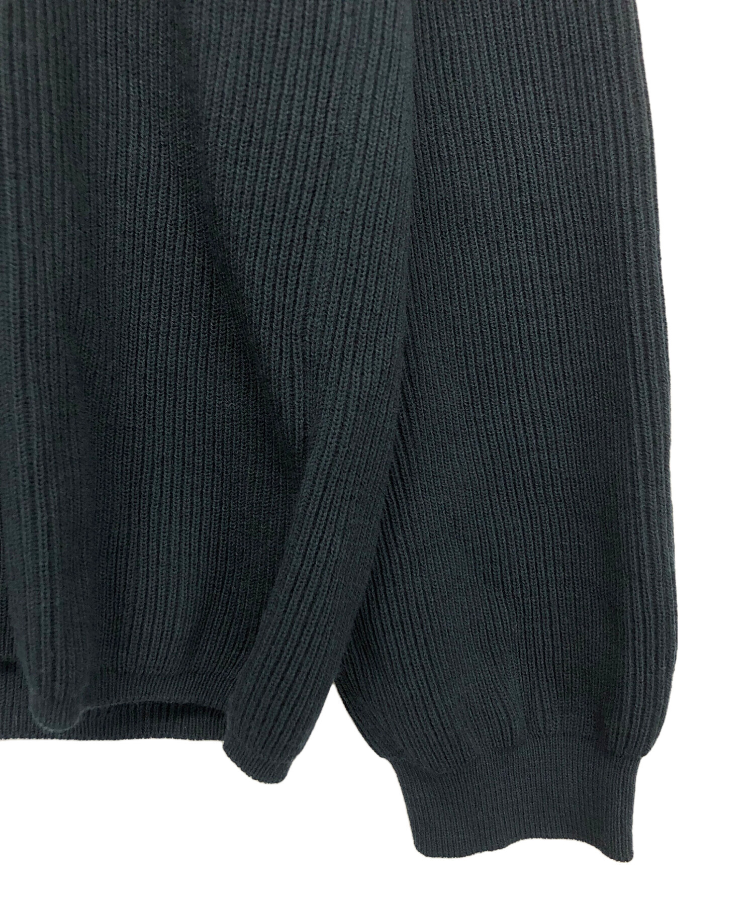 BATONER リブニット　ネイビー 3 中古・古着通販】BATONER (バトナ―) ニット ネイビー サイズ:3