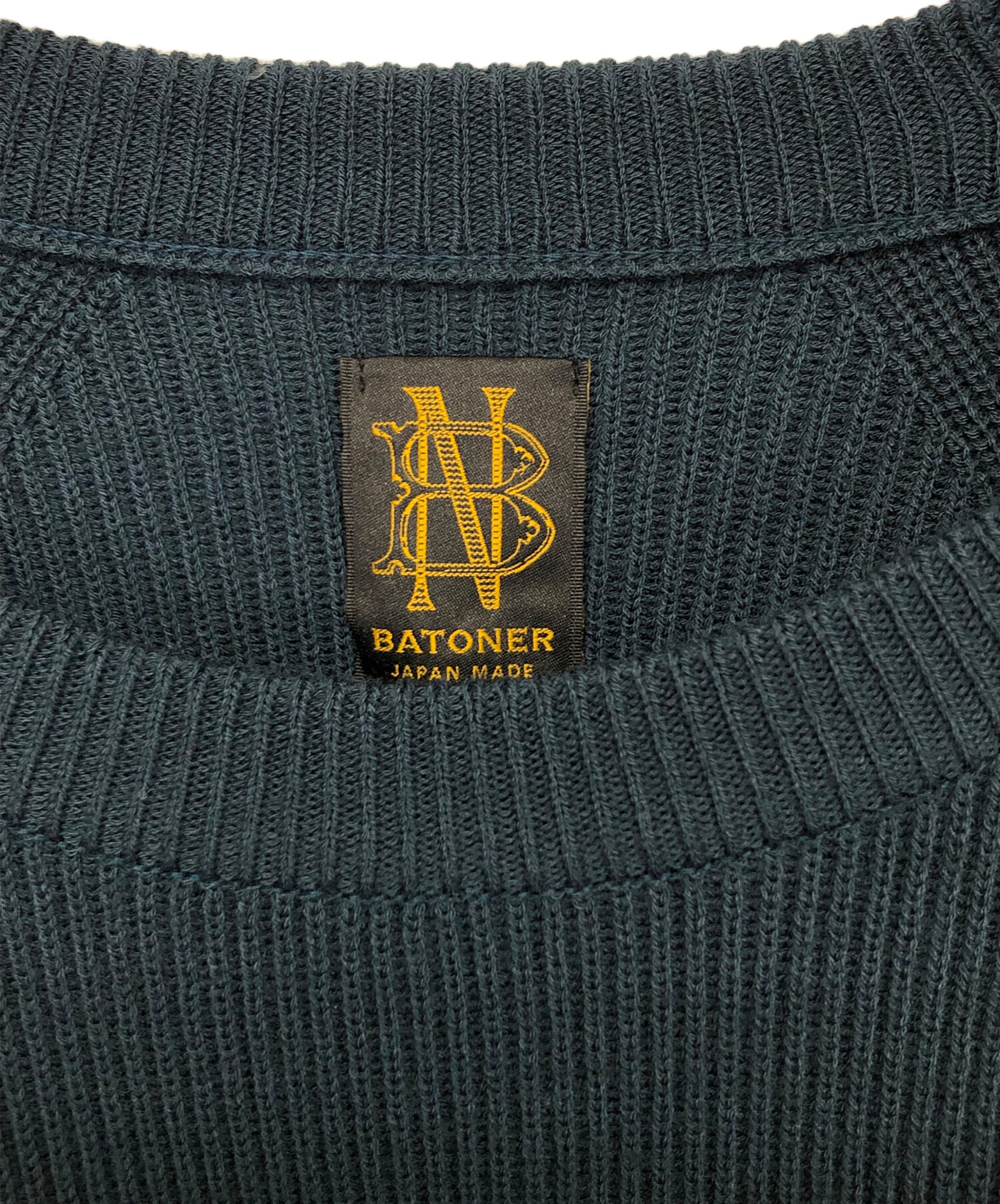 中古・古着通販】BATONER (バトナ―) ニット ネイビー サイズ:3