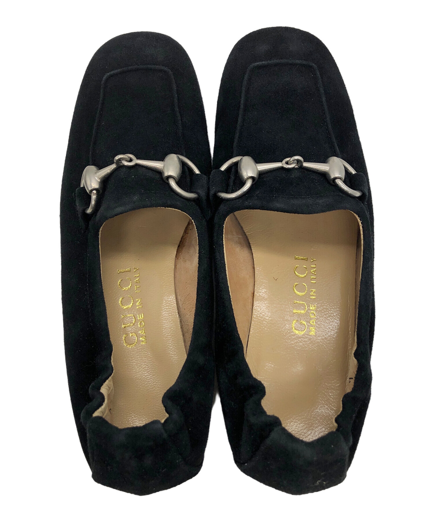 中古・古着通販】GUCCI (グッチ) ローファー ブラック サイズ:34 1/2