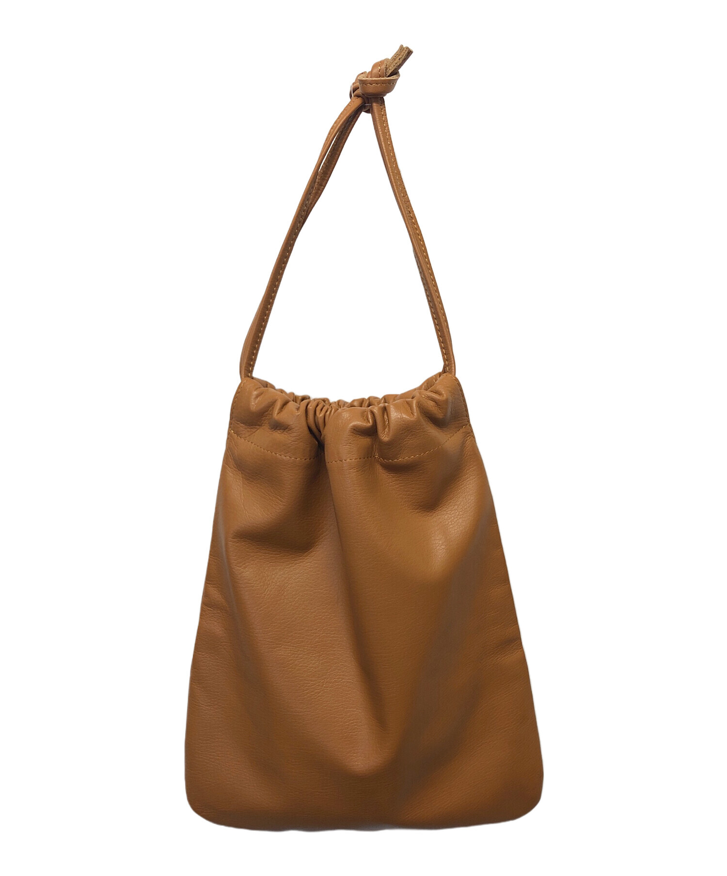 新品同様 SOMES SADDLE ソメスサドル 巾着 男女兼用 バッグ 美品 SOMES SADDLE ソメスサドル 巾着型 バッグ 本革 男女兼用 ポーチ