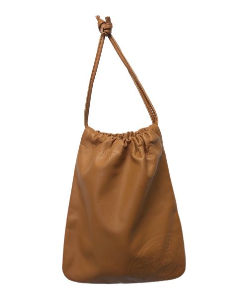 SOMES ソメス　巾着袋　レザー　牛革 中古・古着通販】Somes Saddle (ソメスサドル) 巾着バッグ ブラウン