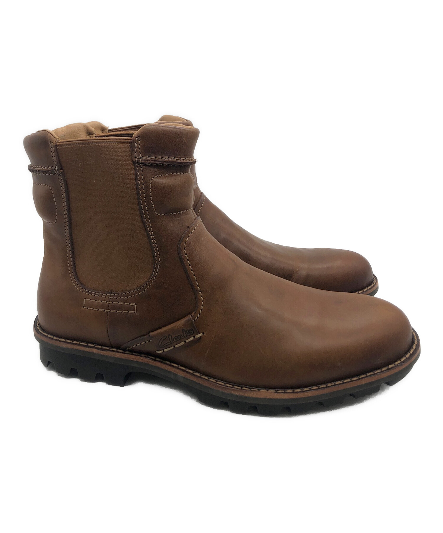 中古・古着通販】CLARKS (クラークス) サイドゴアブーツ