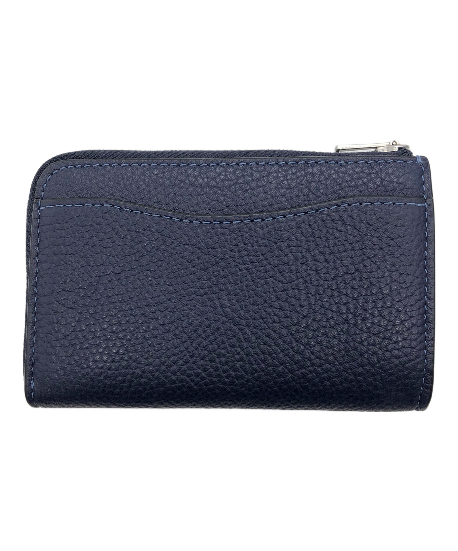 中古・古着通販】COACH (コーチ) Lジップキーケース ネイビー