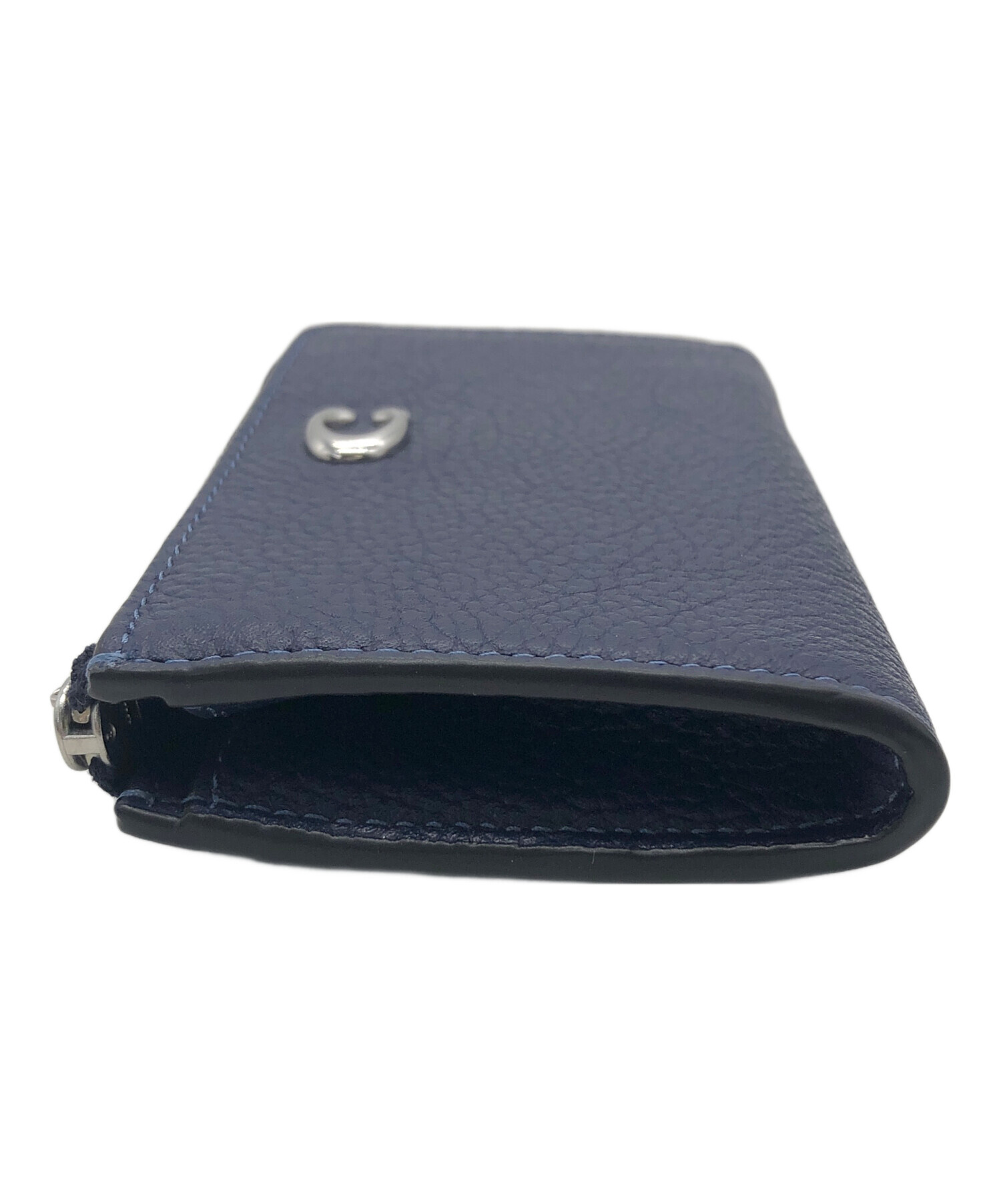 中古・古着通販】COACH (コーチ) Lジップキーケース ネイビー