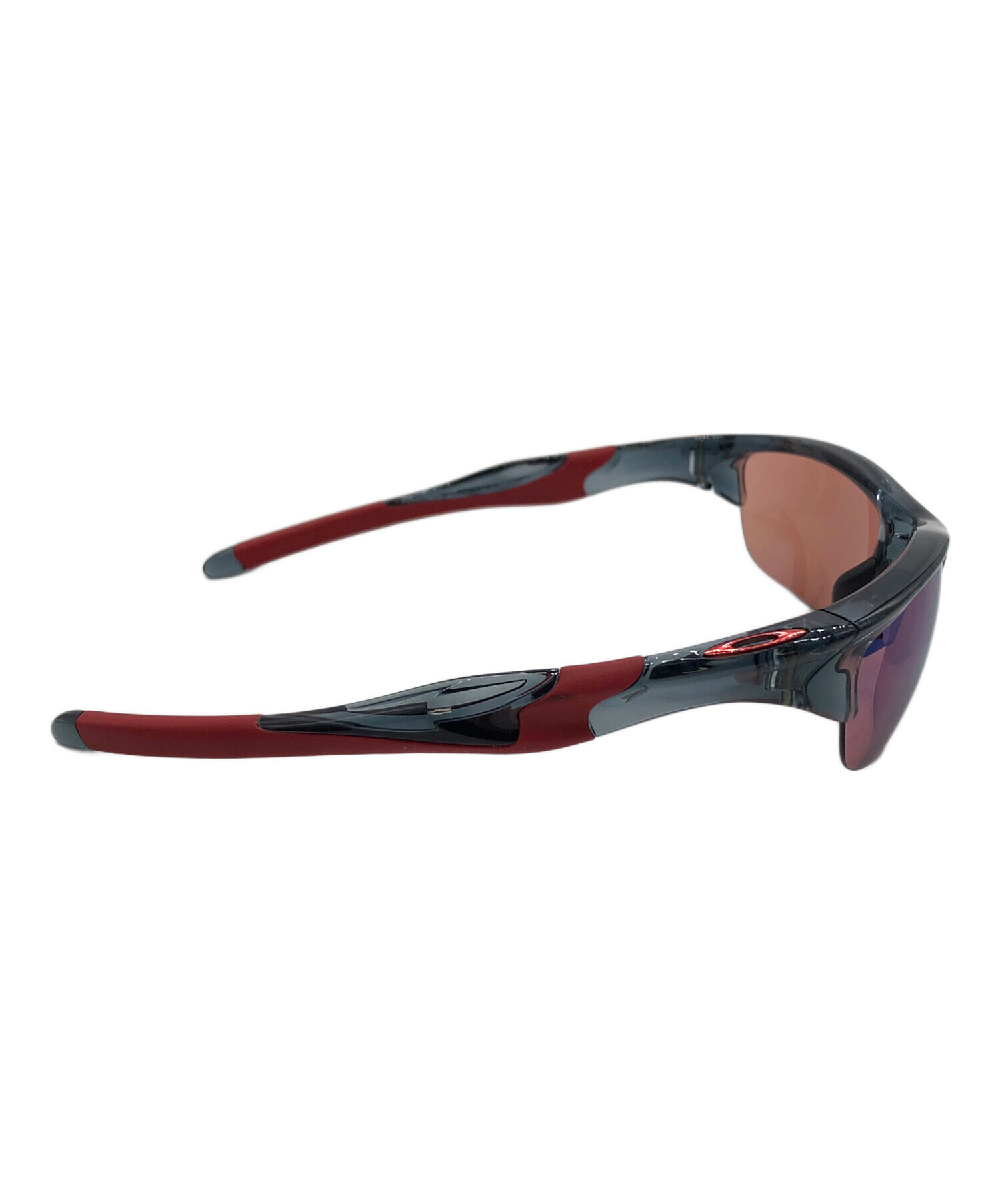 Oakley スポーツサングラス ブラック/レッド 中古・古着通販】OAKLEY (オークリー) スポーツサングラス