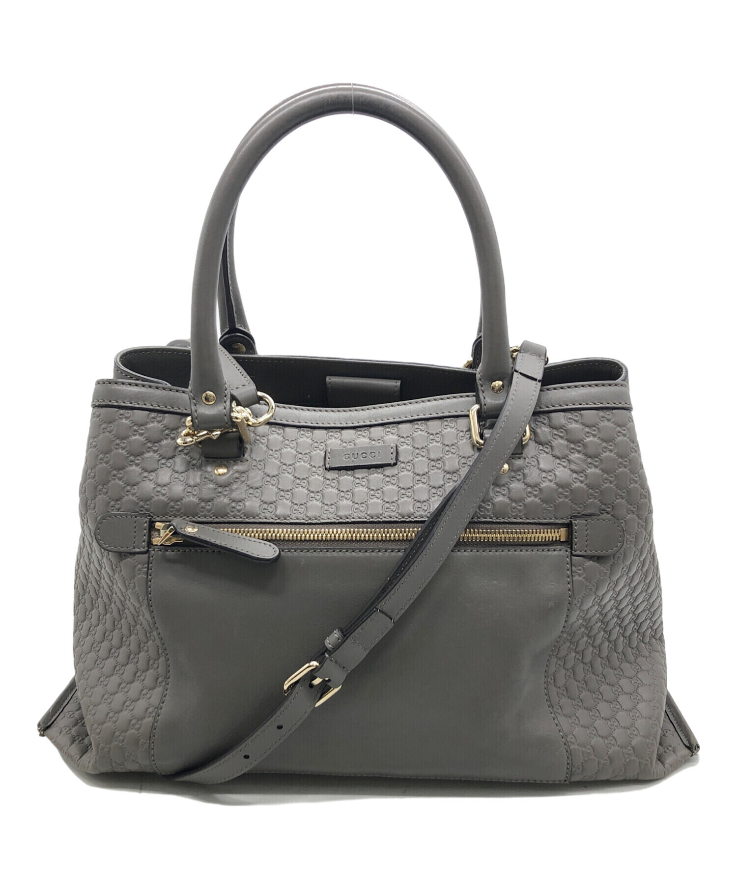 中古・古着通販】GUCCI (グッチ) マイクログッチシマ グレー｜ブランド 