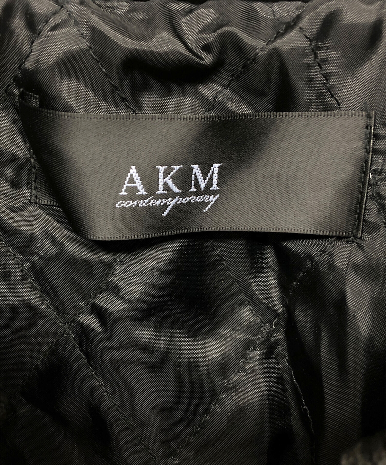 中古・古着通販】AKM (エーケーエム) ラムレザージャケット ブラック