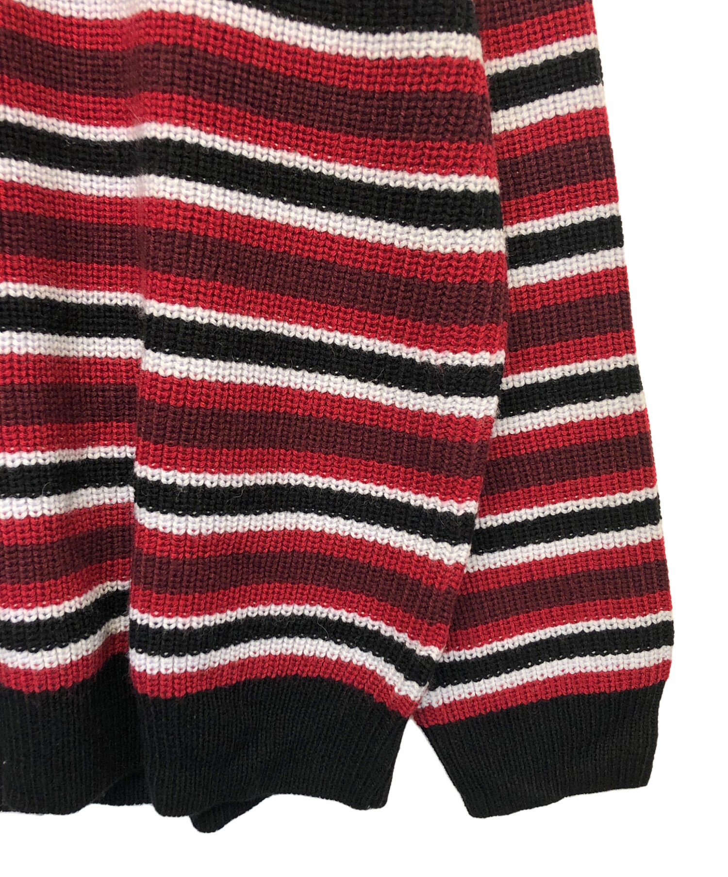 Supreme ニットパーカー L 黒/赤 23 中古・古着通販】Supreme (シュプリーム) ニットパーカー レッド