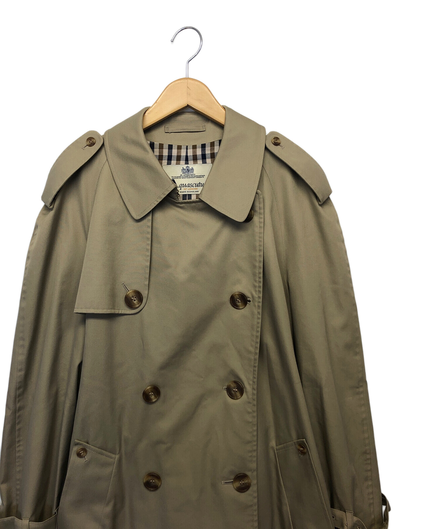 中古・古着通販】Aquascutum (アクアスキュータム) トレンチコート