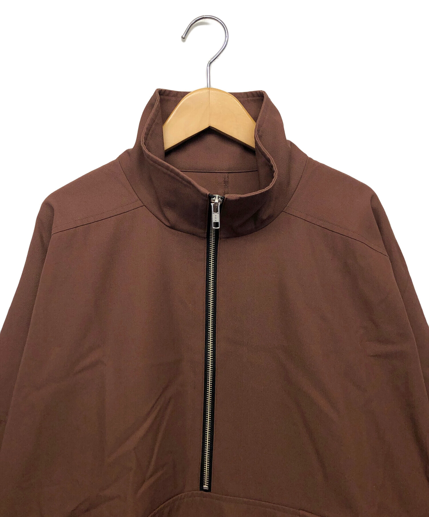 中古・古着通販】Cale (カル) ハーフジップジャケット ブラウン サイズ