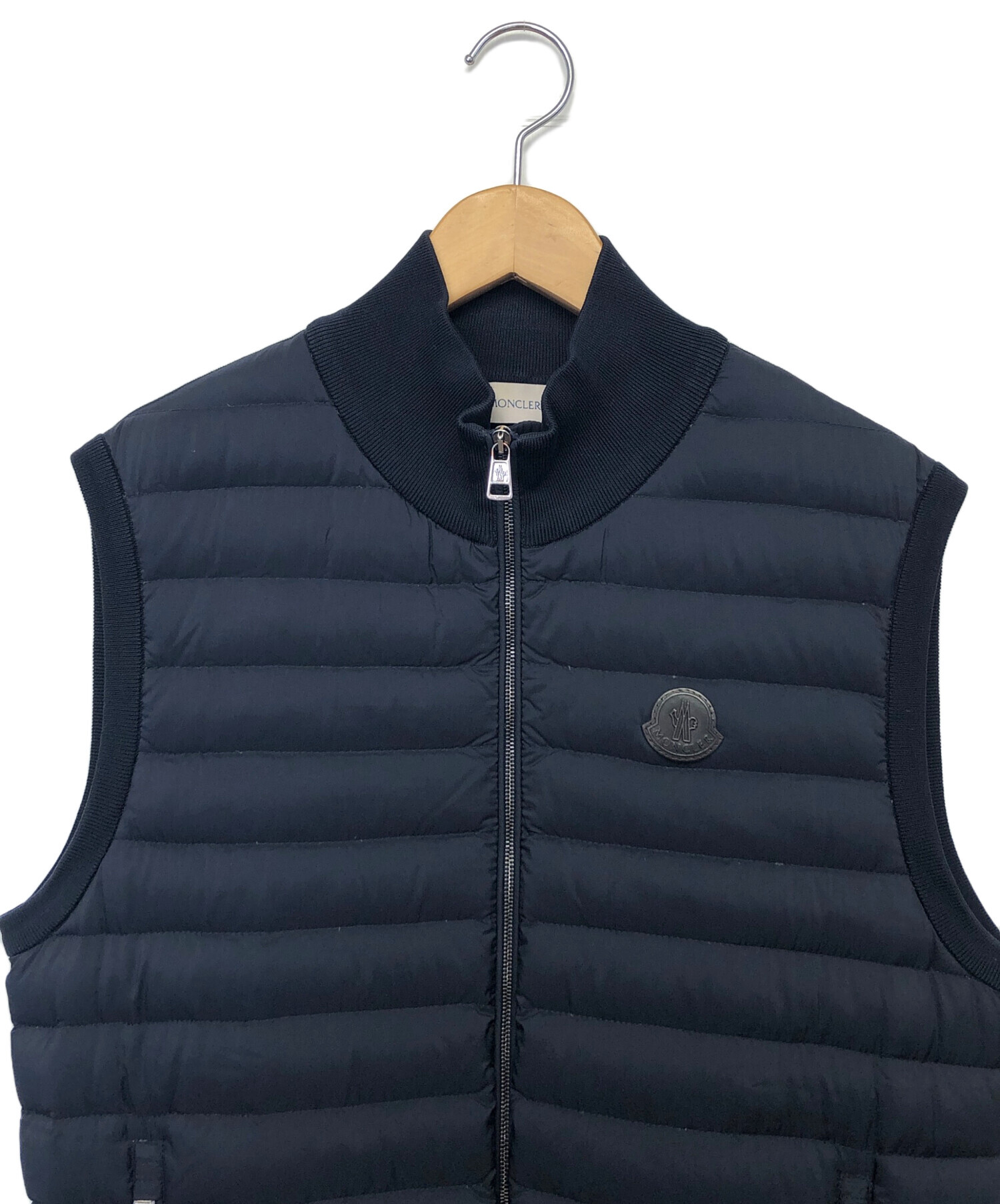 中古・古着通販】MONCLER (モンクレール) ダウンベスト ネイビー