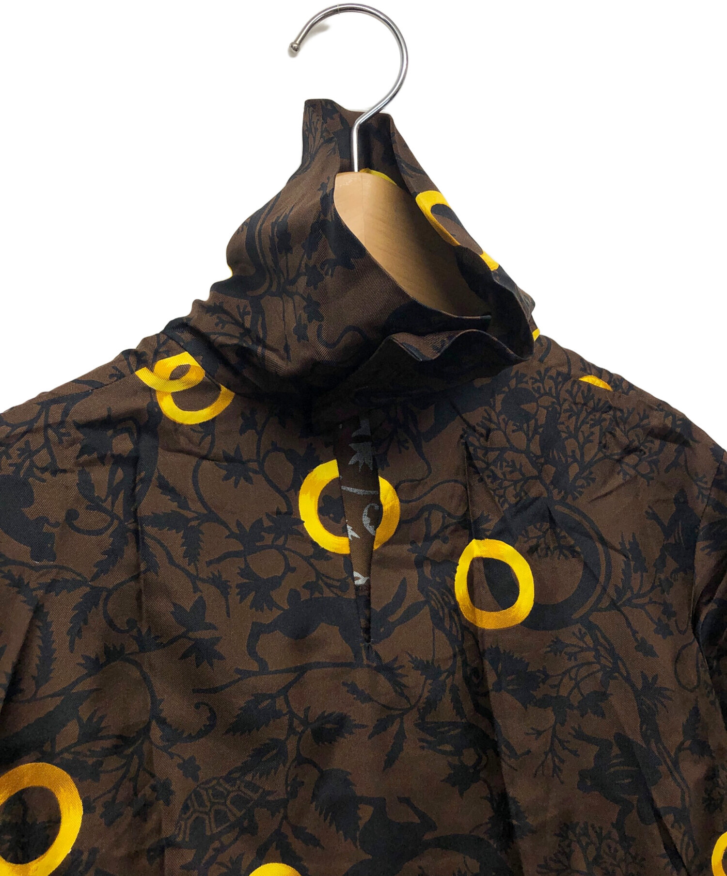 中古・古着通販】CELINE (セリーヌ) シルクブラウス ブラウン サイズ