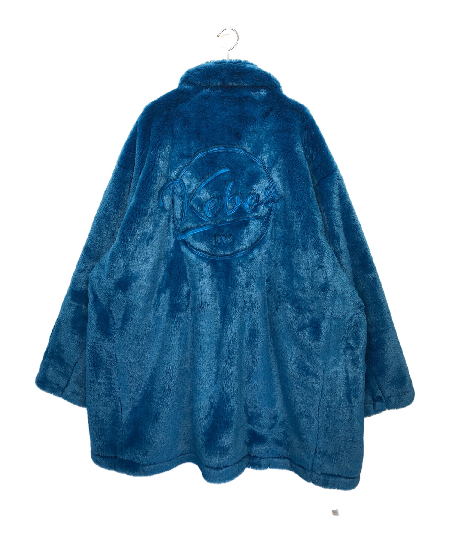 中古・古着通販】KEBOZ (ケボズ) ファーコート ブルー サイズ:XL