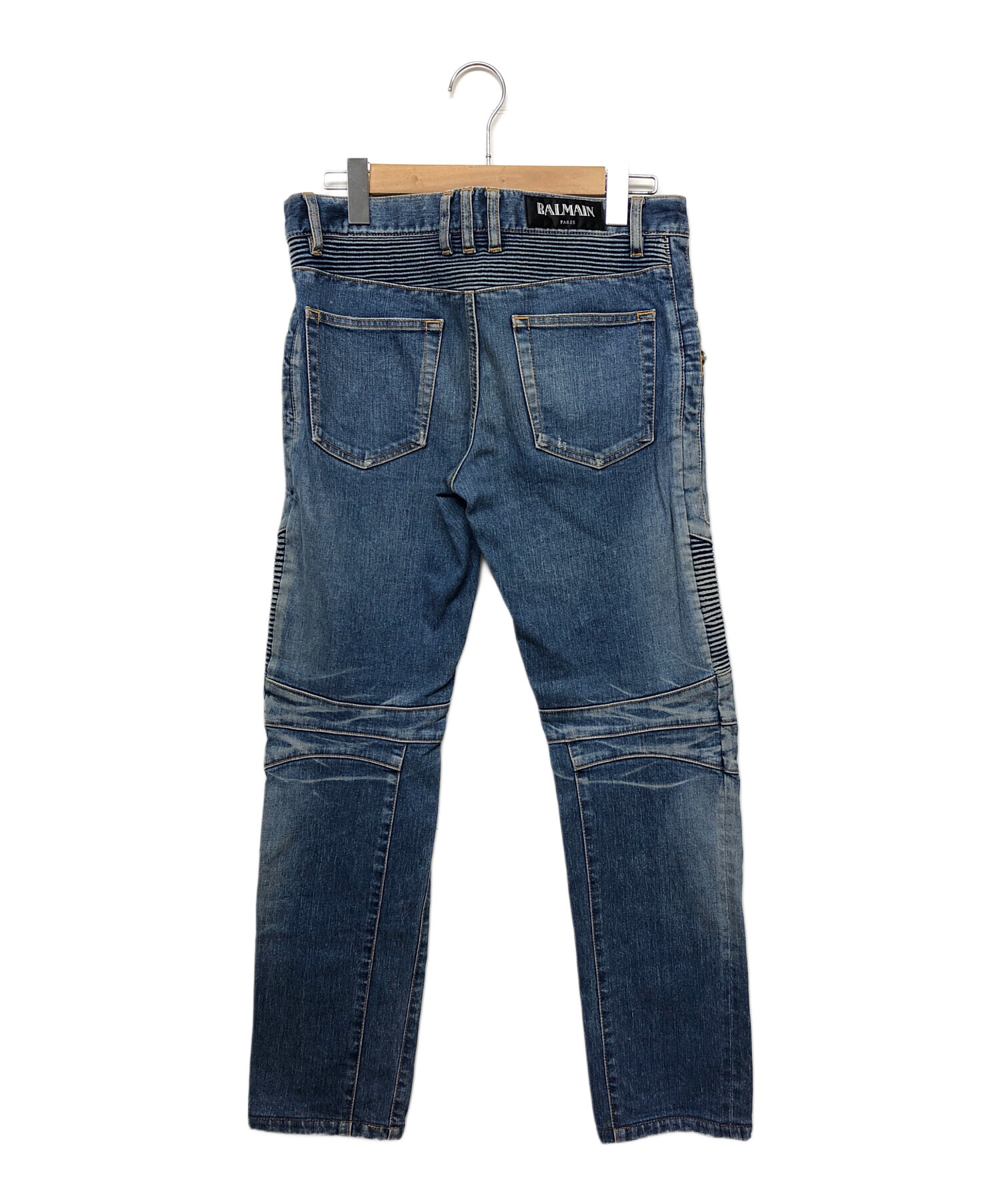 中古・古着通販】BALMAIN (バルマン) デニムパンツ インディゴ サイズ 