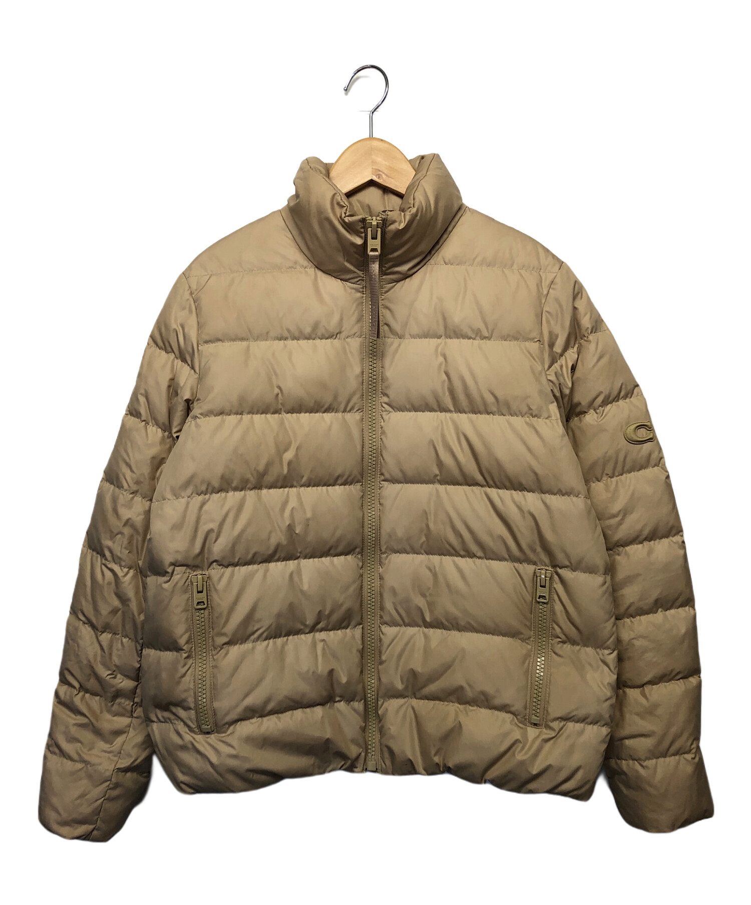 中古・古着通販】COACH (コーチ) ダウンジャケット ベージュ サイズ:S