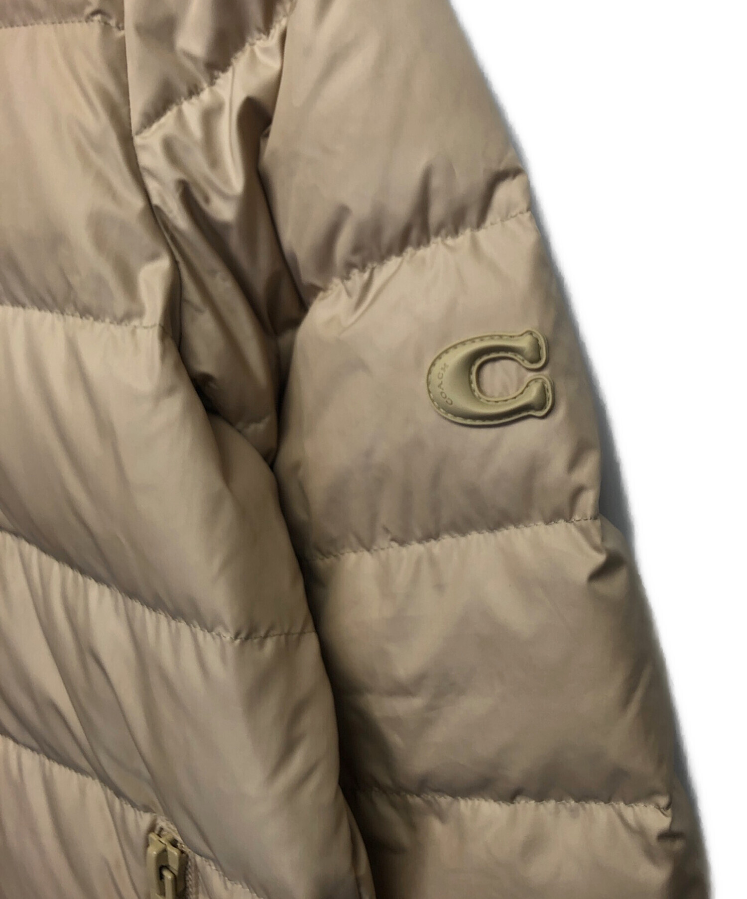 中古・古着通販】COACH (コーチ) ダウンジャケット ベージュ サイズ:S