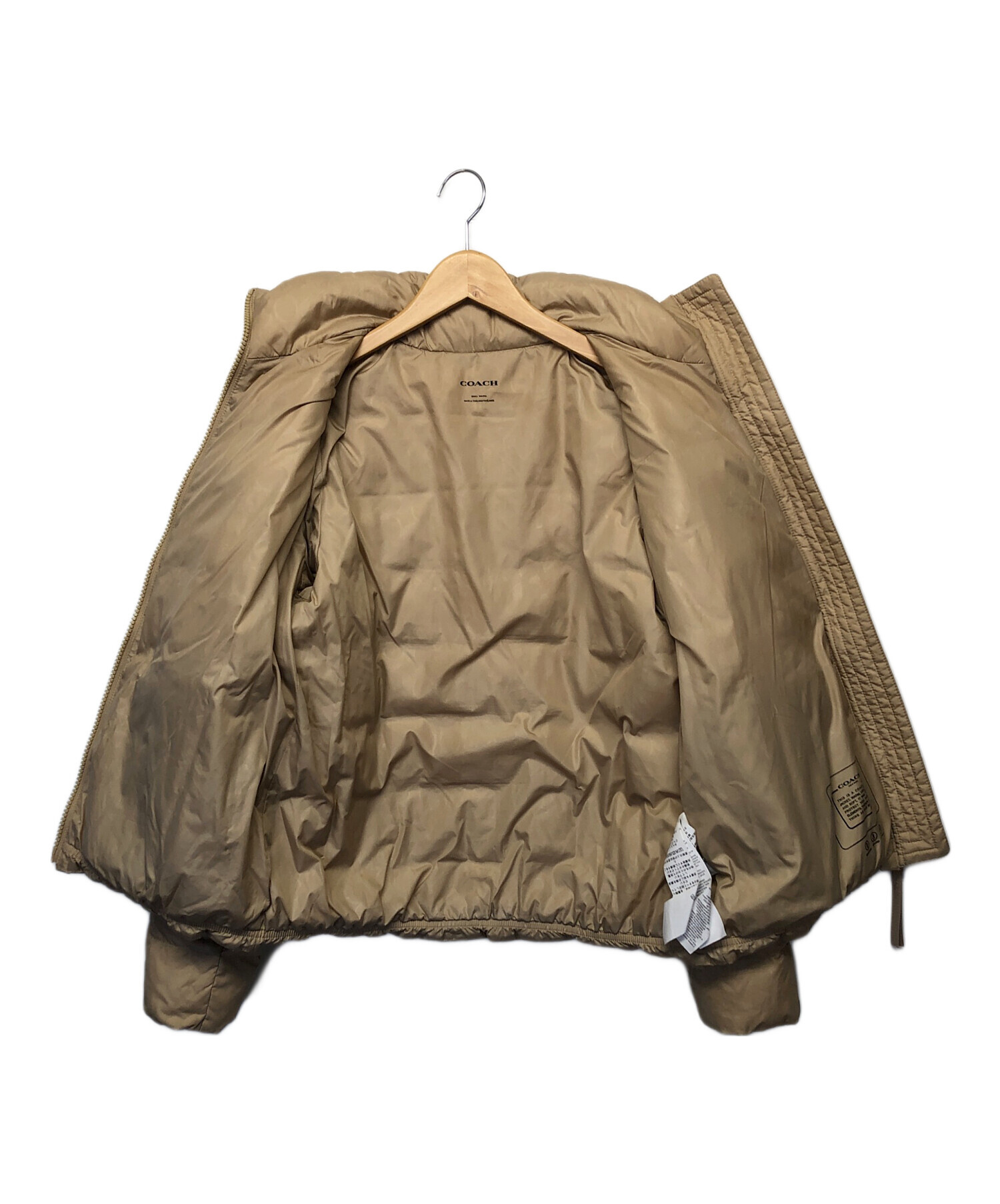 中古・古着通販】COACH (コーチ) ダウンジャケット ベージュ サイズ:S