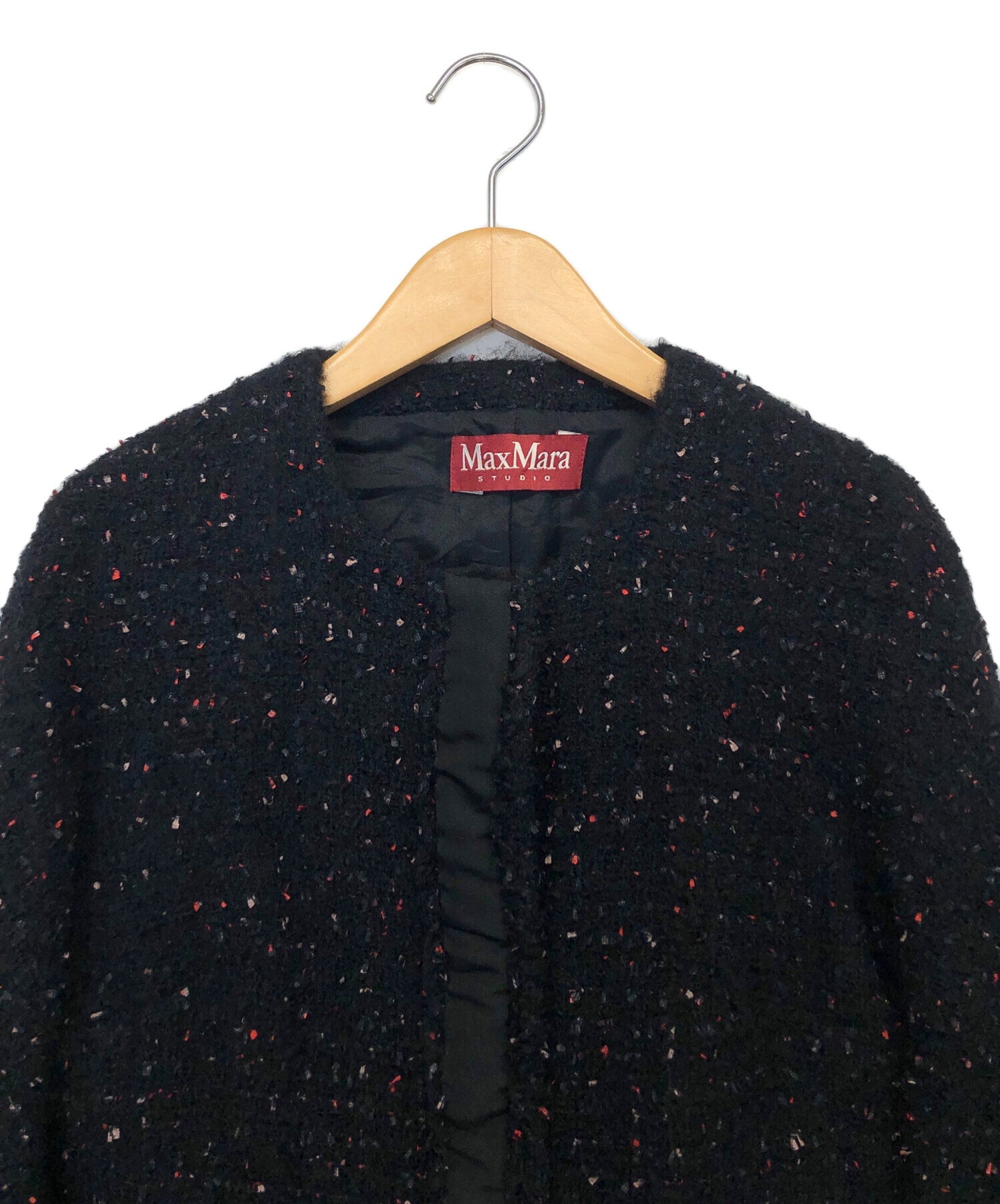 中古・古着通販】MaxMara (マックスマーラ) ツイードジャケット 
