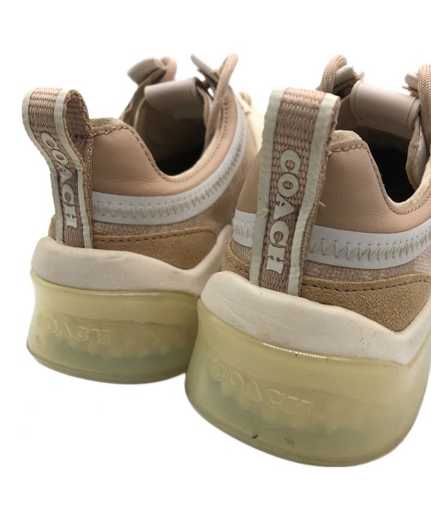 中古・古着通販】COACH (コーチ) スニーカー ベージュ サイズ:22.5cm