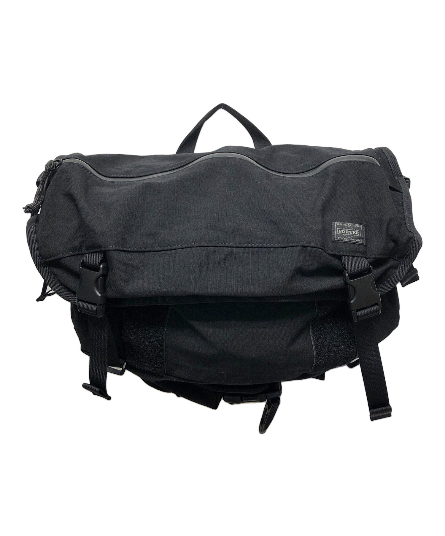 old porter ポーター　メッセンジャーバッグ　黒　ブラック　古着　90s 中古・古着通販】PORTER (ポーター) メッセンジャーバッグ ブラック