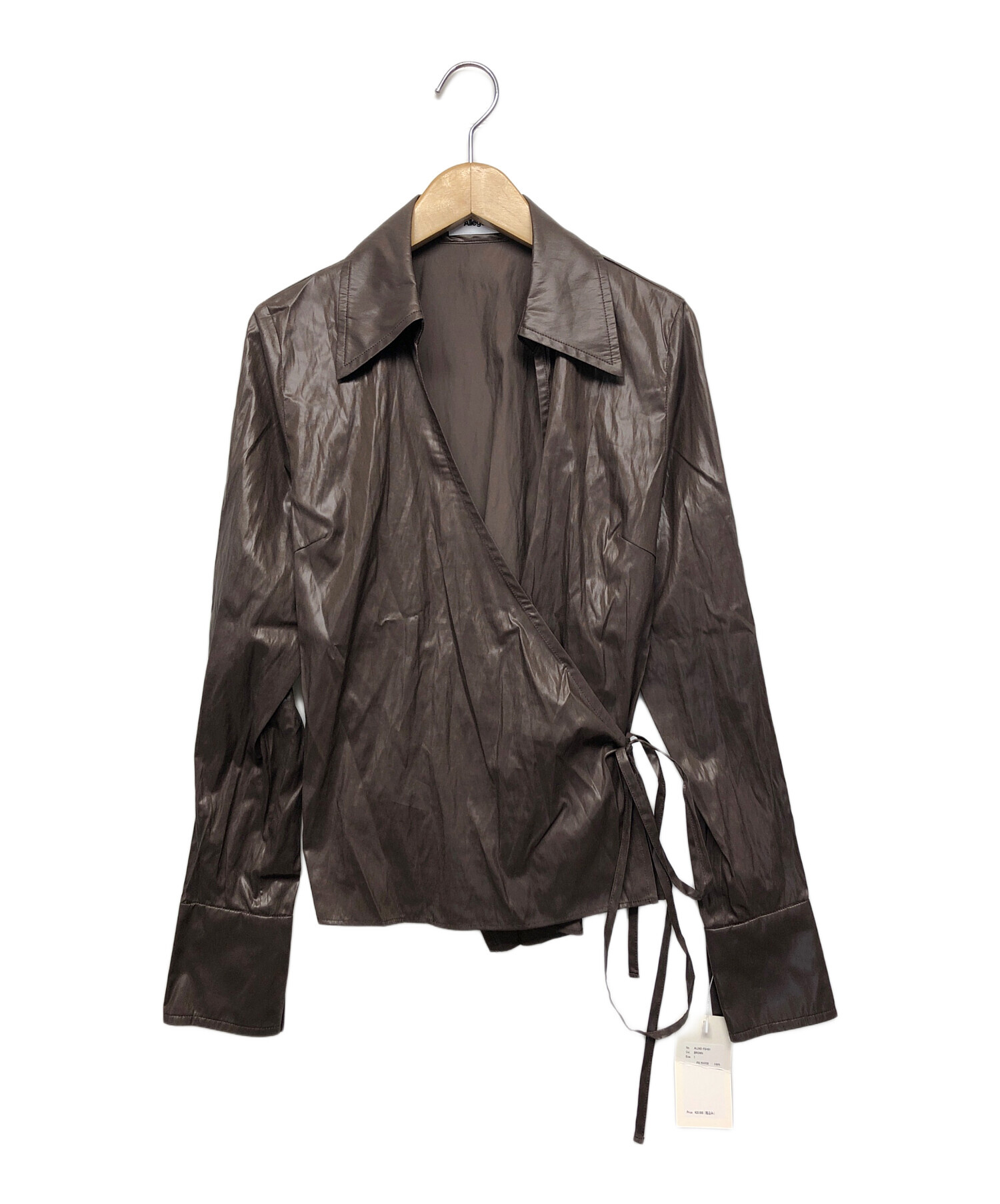 中古・古着通販】ALLEGE (アレッジ) 長袖シャツ ブラウン サイズ:1 