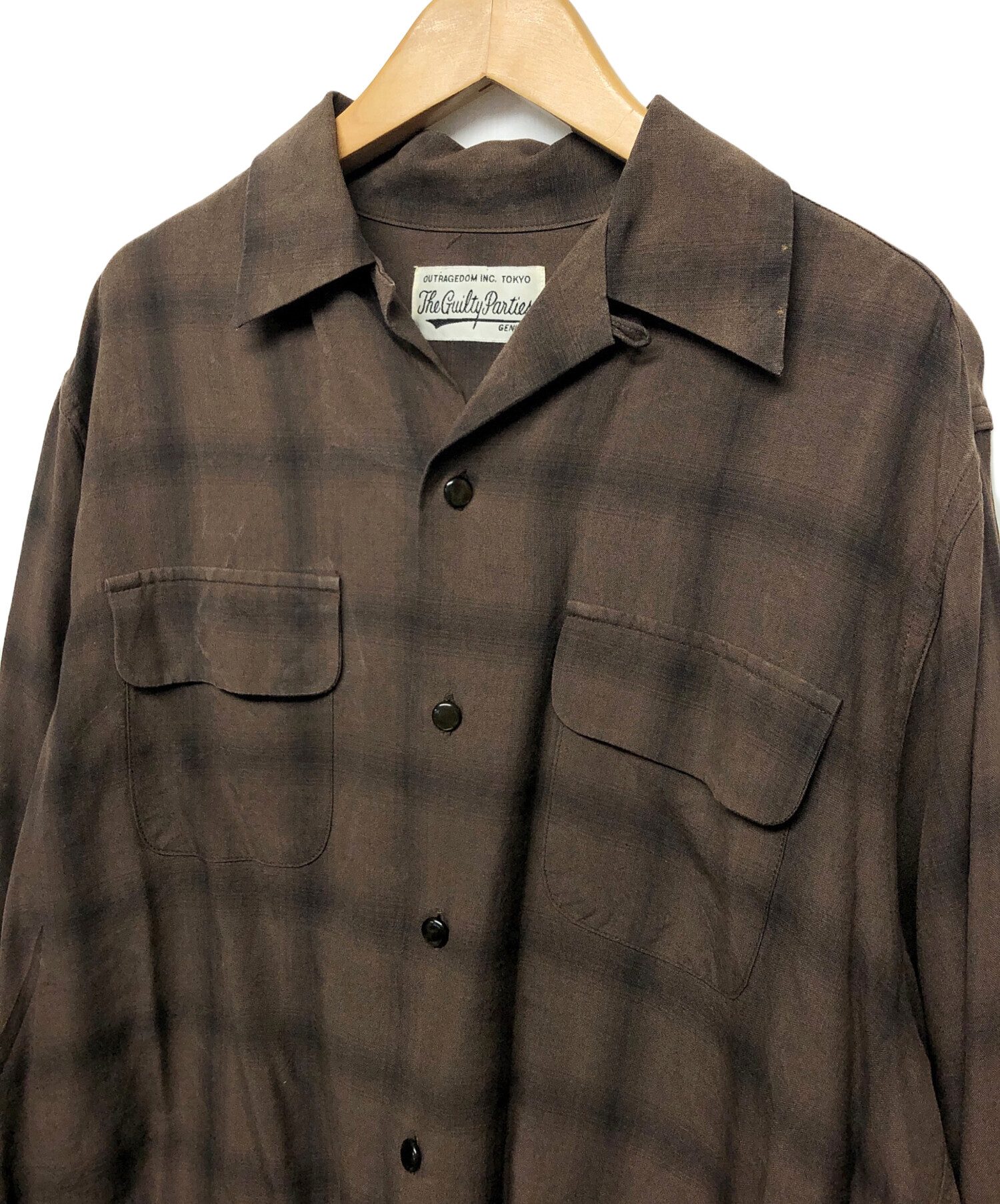 中古・古着通販】WACKO MARIA (ワコマリア) 長袖シャツ ブラウン 