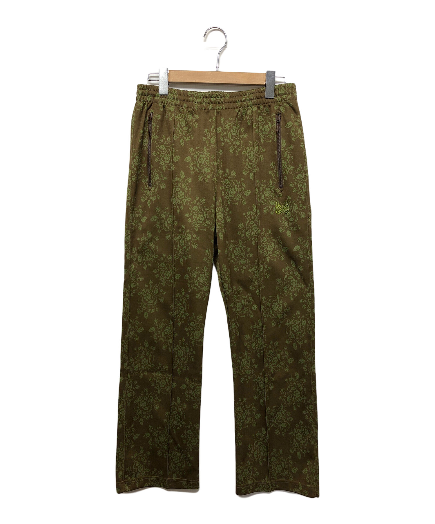 中古・古着通販】Needles (ニードルズ) トラックパンツ 黄緑×オリーブ