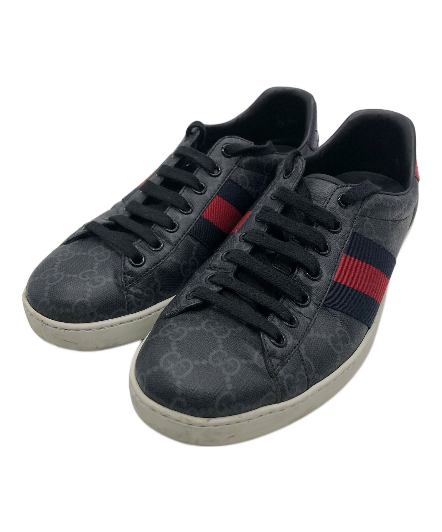 中古・古着通販】GUCCI (グッチ) スニーカー ブラック サイズ:25cm 