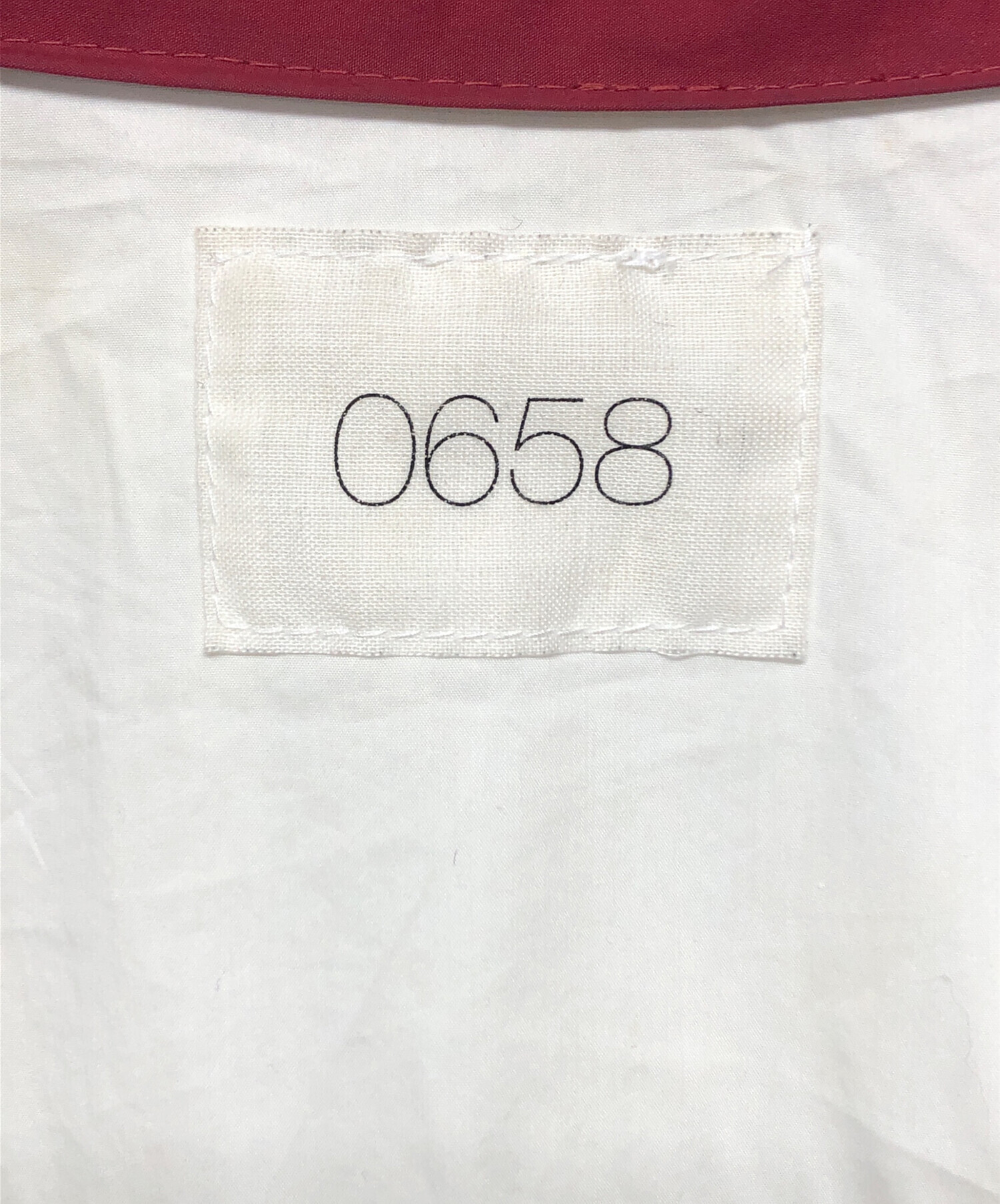 中古・古着通販】0658 (0658) ジップジャケット バーガンディー サイズ 