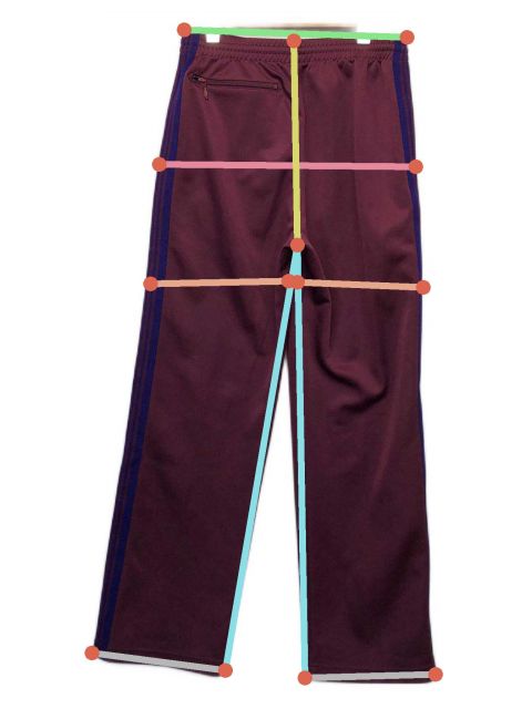 中古・古着通販】Needles (ニードルズ) トラックパンツ ボルドー